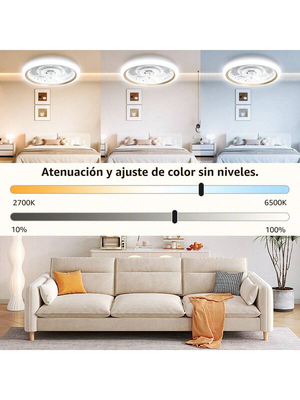 Ventilador De Techo Con Control Remoto L&aacute;mpara ... image number null