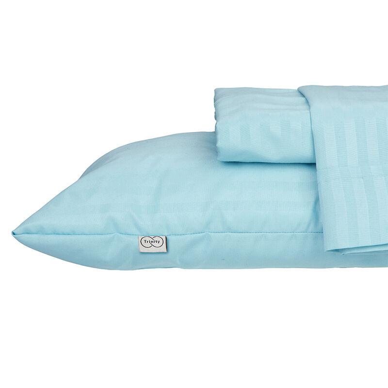 1 juego de S&aacute;banas Matrimonial Trinity Azul Cie... image number null