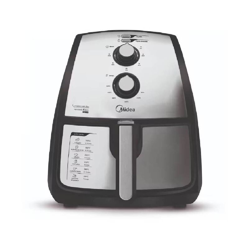 Freidora de Aire Eléctrica 4L Midea Acero Inoxi... image number null