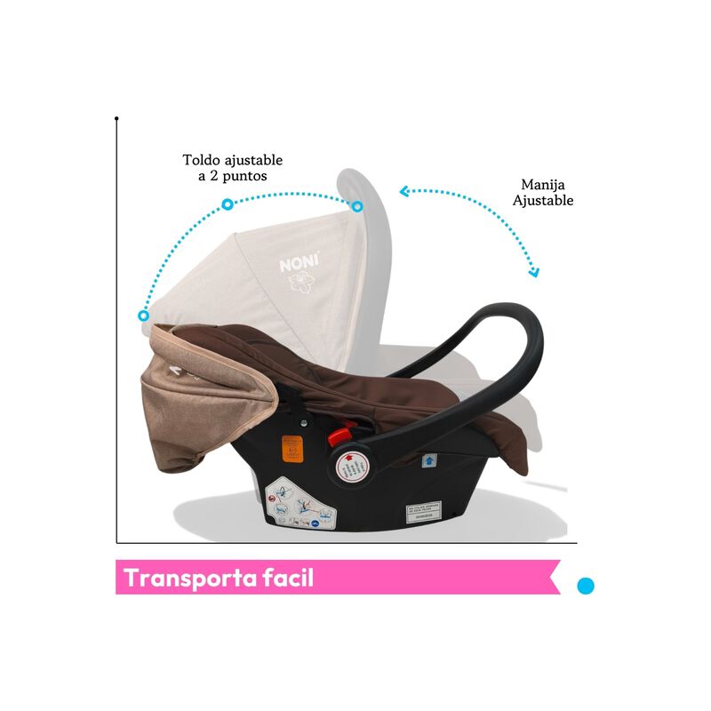 Carriola Multifuncional Plegable Con Respaldo R... image number null