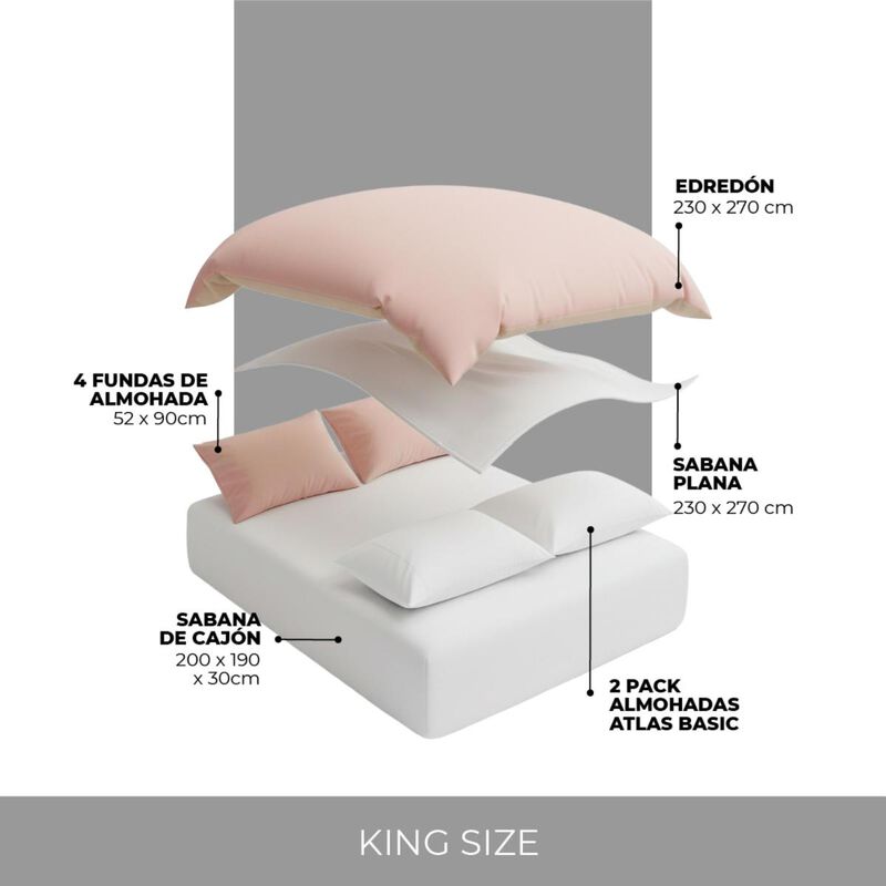 Set de Cama completo Bed in Box Reversible  Bic... image number null