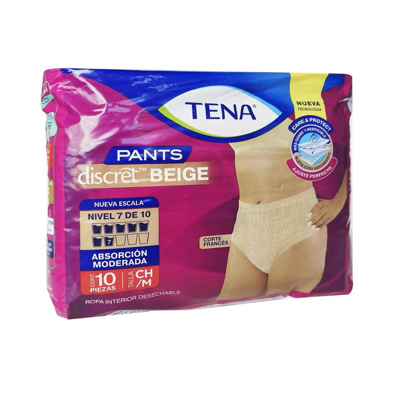 Pants Discret Beige Tena Ch/m 10pzs image number null