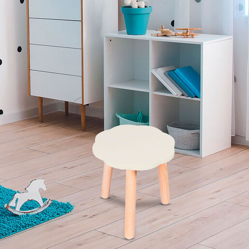 Banquito de Madera para Ni&ntilde;os- Nube - Blanco Os... image number null