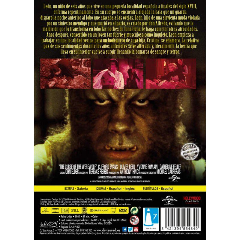 La Maldici&oacute;n del Hombre Lobo [DVD] image number null