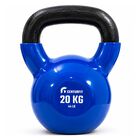 Pesa Rusa Kettlebell 20 Kg Recubrimiento Pvc Hierro Fundido Azul Centurfit
