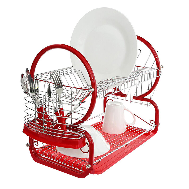 Escurridor Dubái Rojo 2 Niveles 55 cm con Escur... image number null