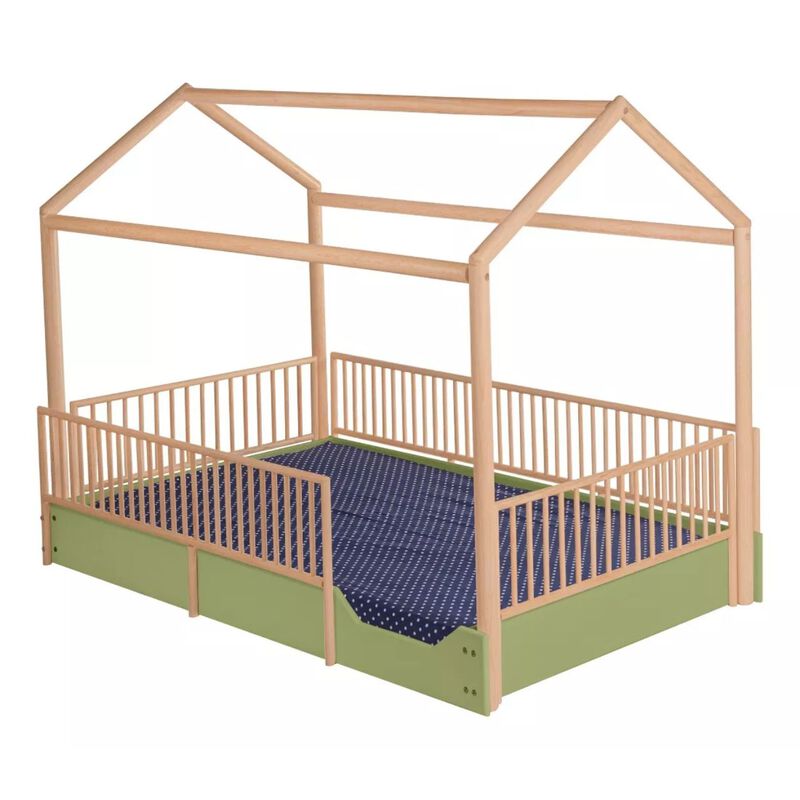 Cama Casa Montessori de Madera - Individual Dud... image number null