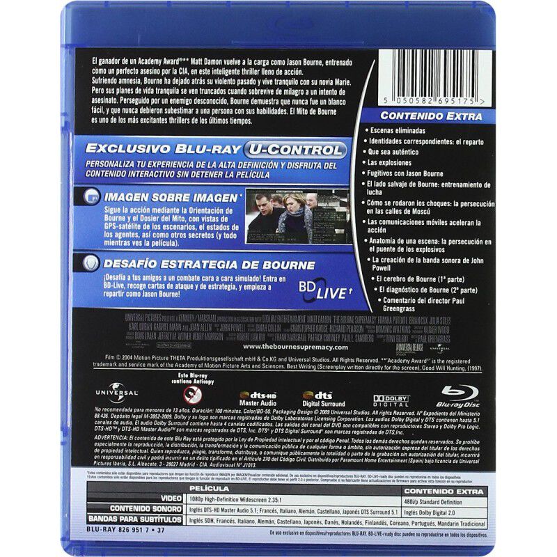 El Mito De Bourne (blu-ray) image number null
