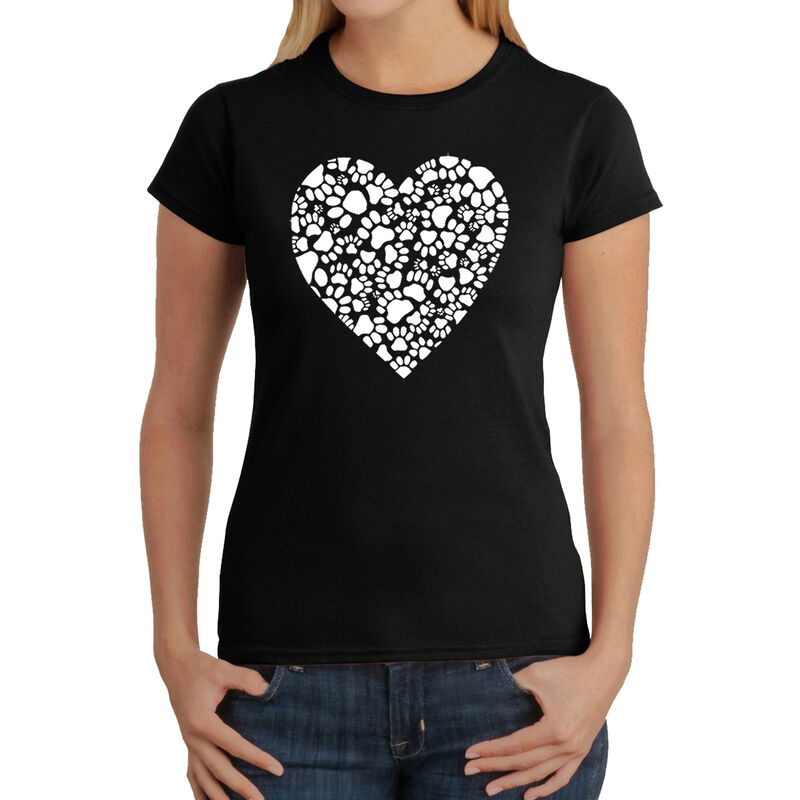 Camiseta Word Art Para Mujer - Coraz&oacute;n de Huell... image number null