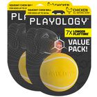 Playology Bola Chirriante Para Perro &ndash; Tama&ntilde;o Mediano, Pack De 2, Aroma A Pollo