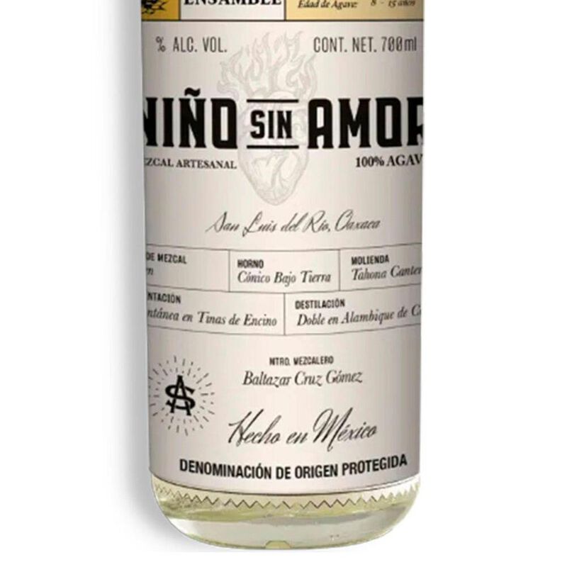 Mezcal Artesanal Destilado Ni&ntilde;o Sin Amor Ensamb... image number null