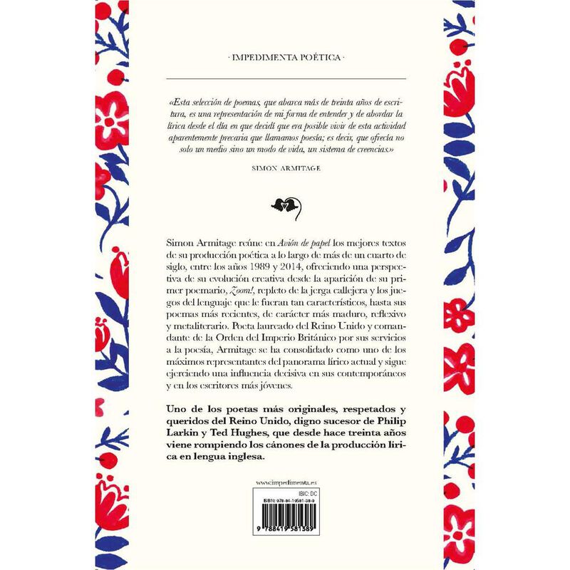 Avi&oacute;n de papel. Poemas escogidos 1989-2014 image number null