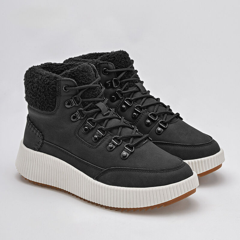 Been Class Bota con peluche para mujer negro, i... image number null