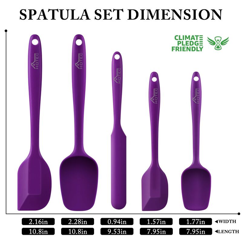 Esp&aacute;tulas de silicona HOTEC - 5 piezas - Color ... image number null