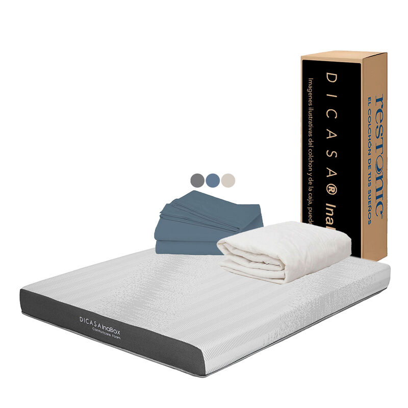 Colch&oacute;n King Size Dicasa InaBox + Protector Ult... image number null