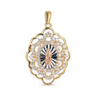 Medalla Virgen De Guadalupe Oro Florentino 14k Con Zirconia | Bizzarro