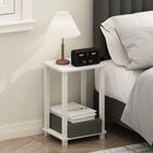 Mesita De Noche Furinno Simplistic Compact Blanco/blanco