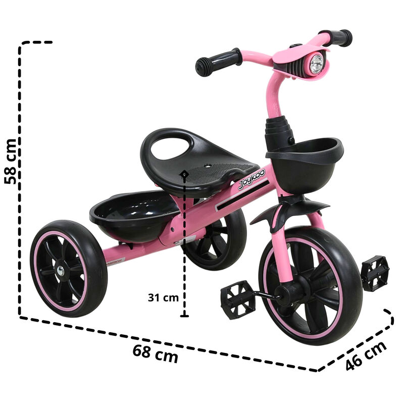 Triciclo Para Ni&ntilde;os Con Luz Y Sonido Ruedas Eva... image number null