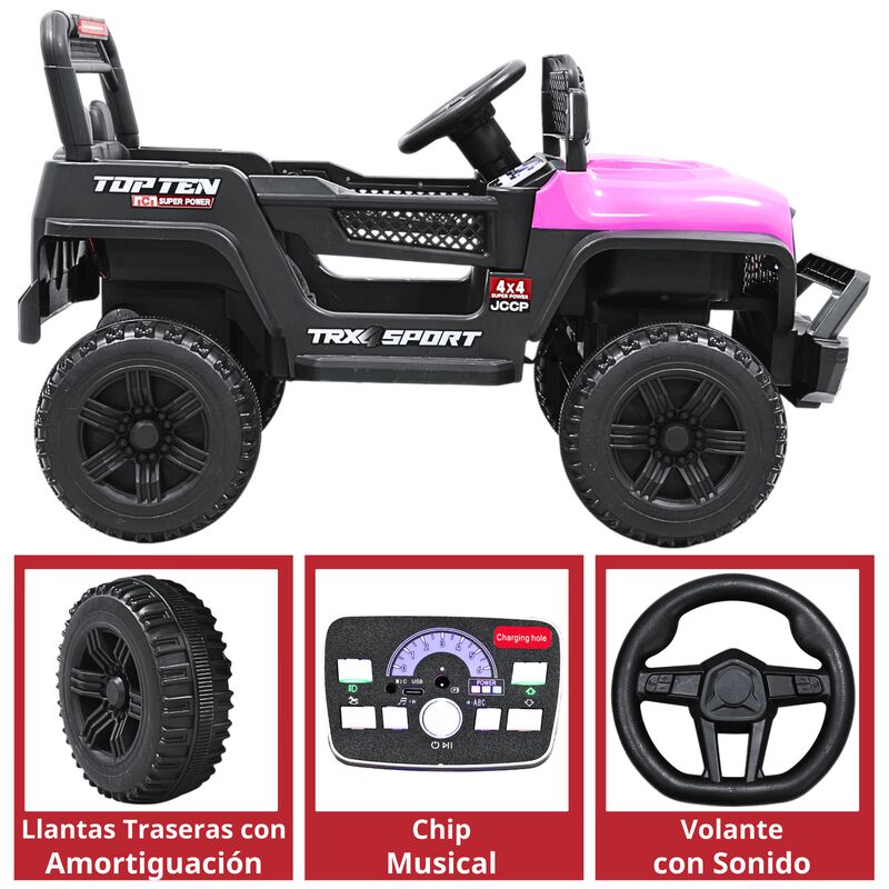 Camioneta Montable El&eacute;ctrica para Ni&ntilde;os Luces y... image number null