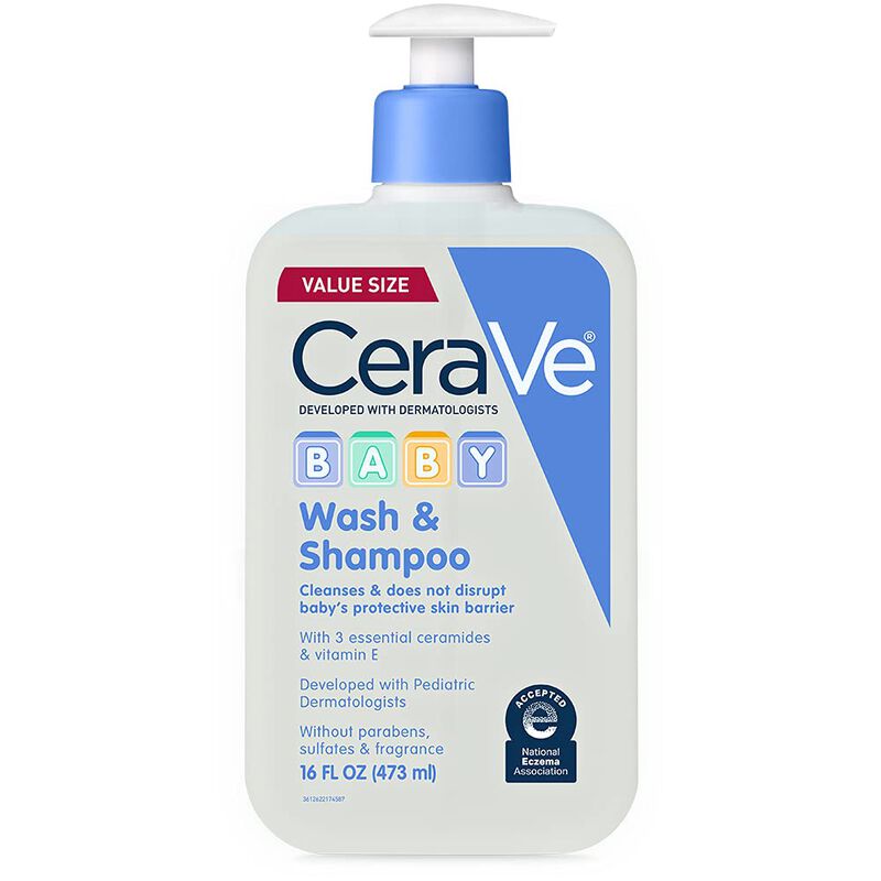 Jab&oacute;n Y Champ&uacute; Para Beb&eacute;s Cerave 2 En 1, Sin L&aacute;... image number null