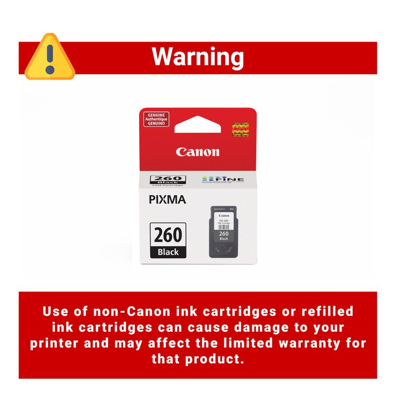 Cartucho De Tinta Canon Pg-260 Negro Genuino Pa... image number null