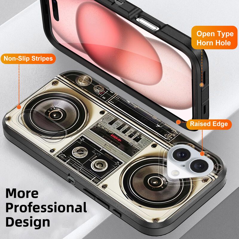 Funda Bfukvou para iPhone 16 Plus 6.7" con Sopo... image number null