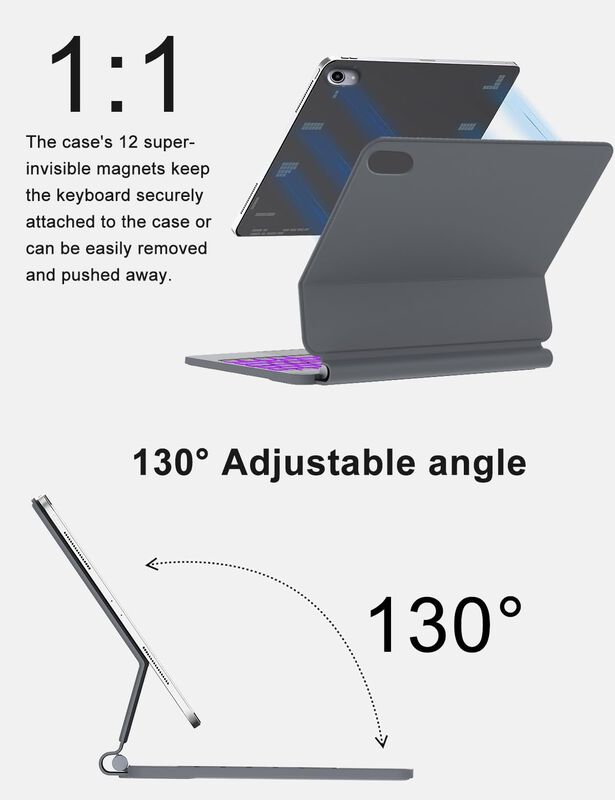 Funda Con Teclado Magic Para Ipad Air 11" (m4 2... image number null