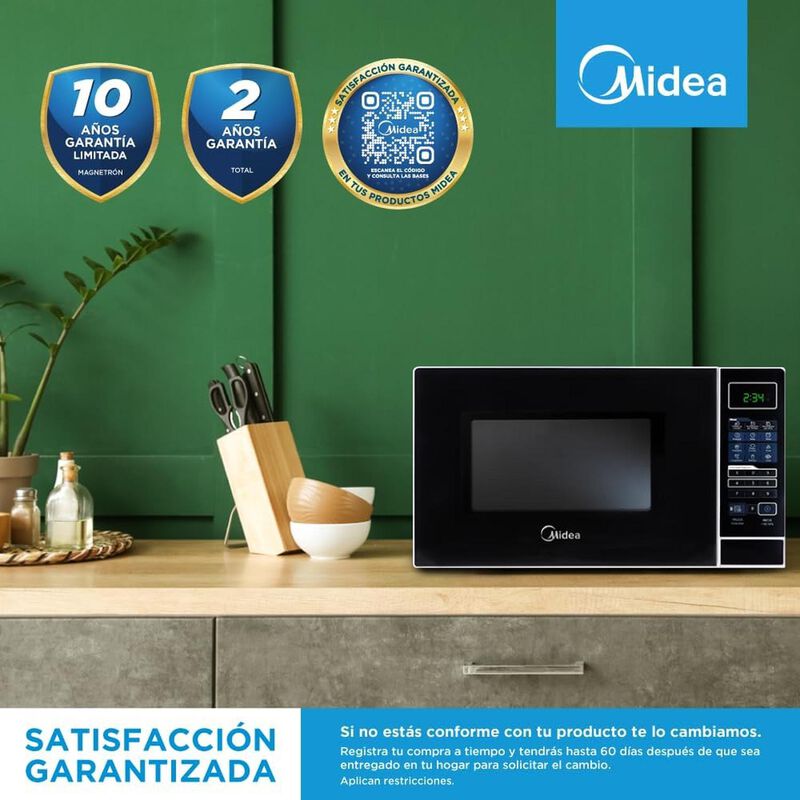 Horno De Microondas Midea Gourmet Mmdr07s2bw 0.... image number null