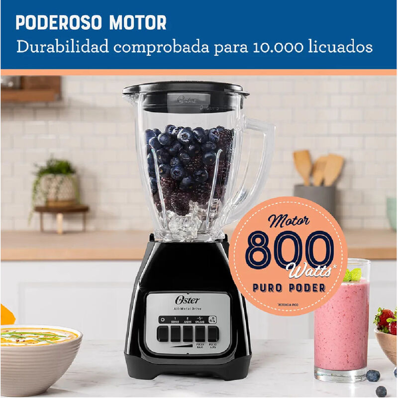 Licuadora OSTER Vaso de vidrio 2 Velocidades 1.... image number null