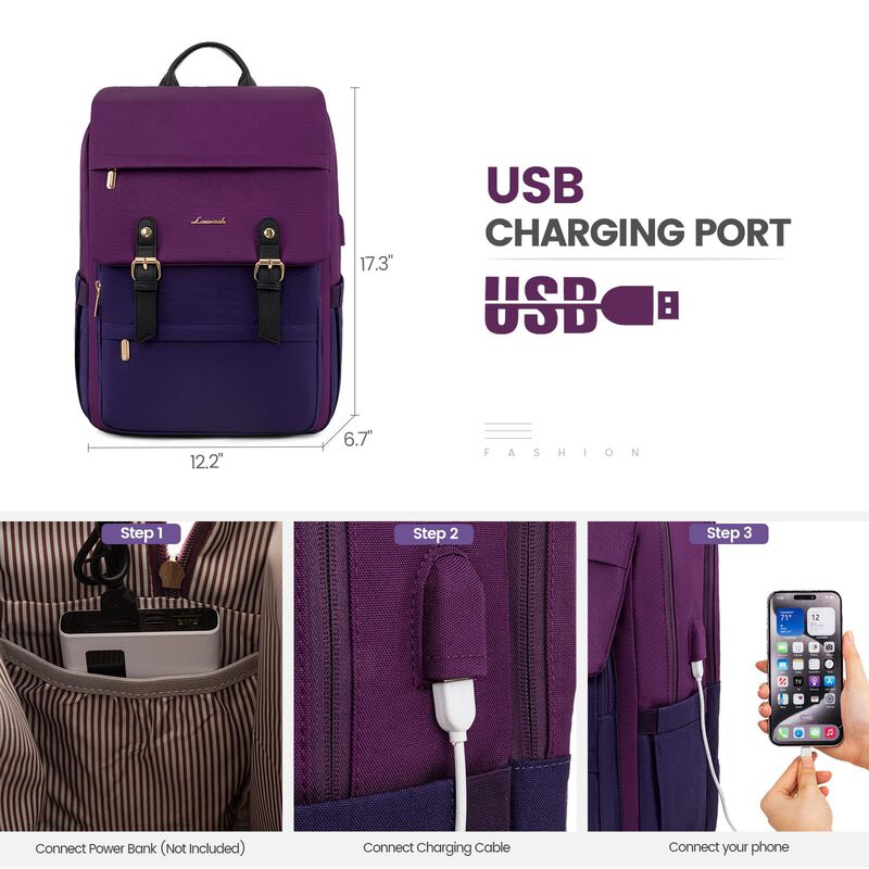 Mochila Lovevook para Laptop de 15.6 pulgadas c... image number null