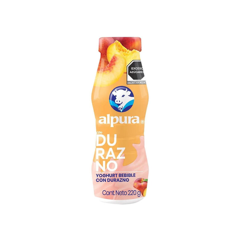 YOGHURT ALPURA BEBIBLE DURAZNO 220g image number null