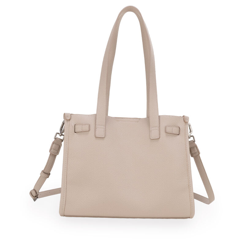 Bolsa Tote Maxi Con Hebilla Decorativa Color Gr... image number null