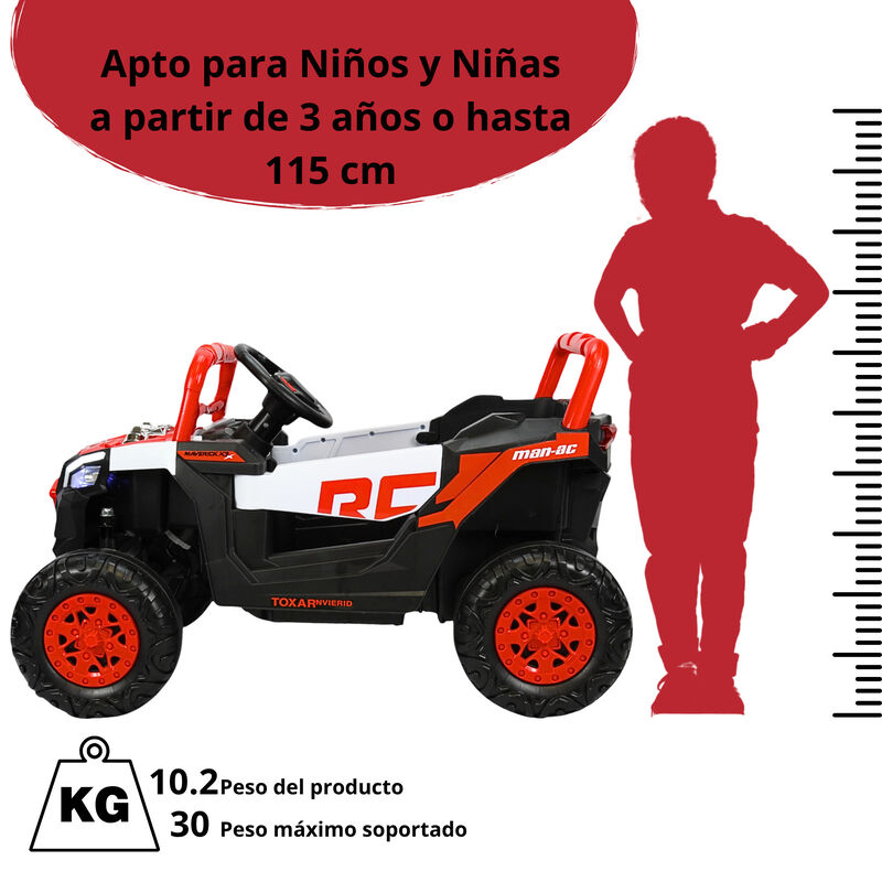 Montable Electrico para Ni&ntilde;os Mini 4x4 Bluetoot... image number null
