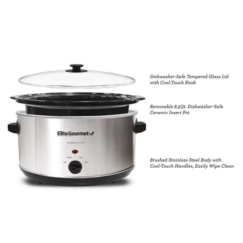 Olla De Cocci&oacute;n Lenta Elite Gourmet Mst-900v 8,... image number null