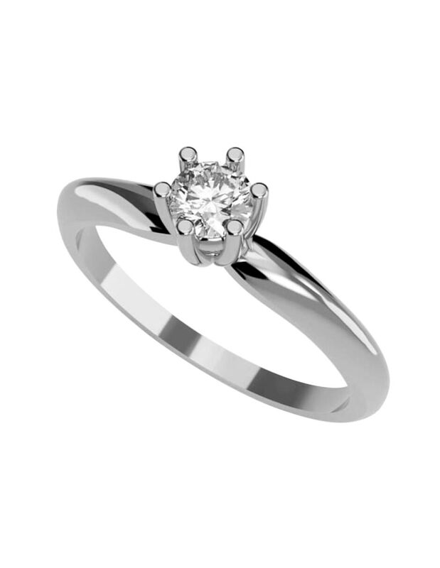 Anillo de Compromiso en Oro de 10K con Circonia... image number null