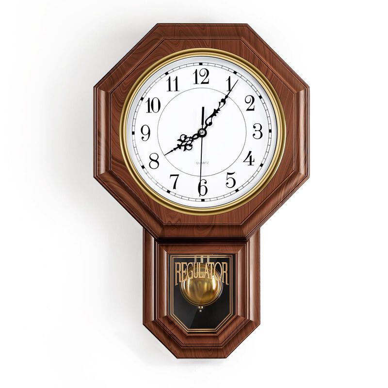 Reloj De Pared Con Forma De P&eacute;ndulo Kaneodot, I... image number null