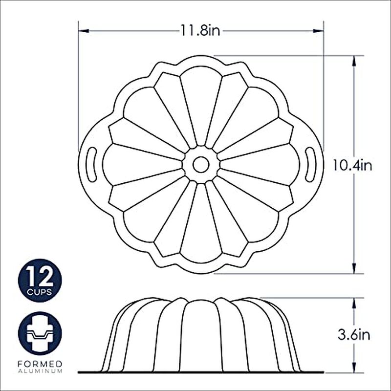 Molde Bundt Nordic Ware Proform De Aluminio Gri... image number null