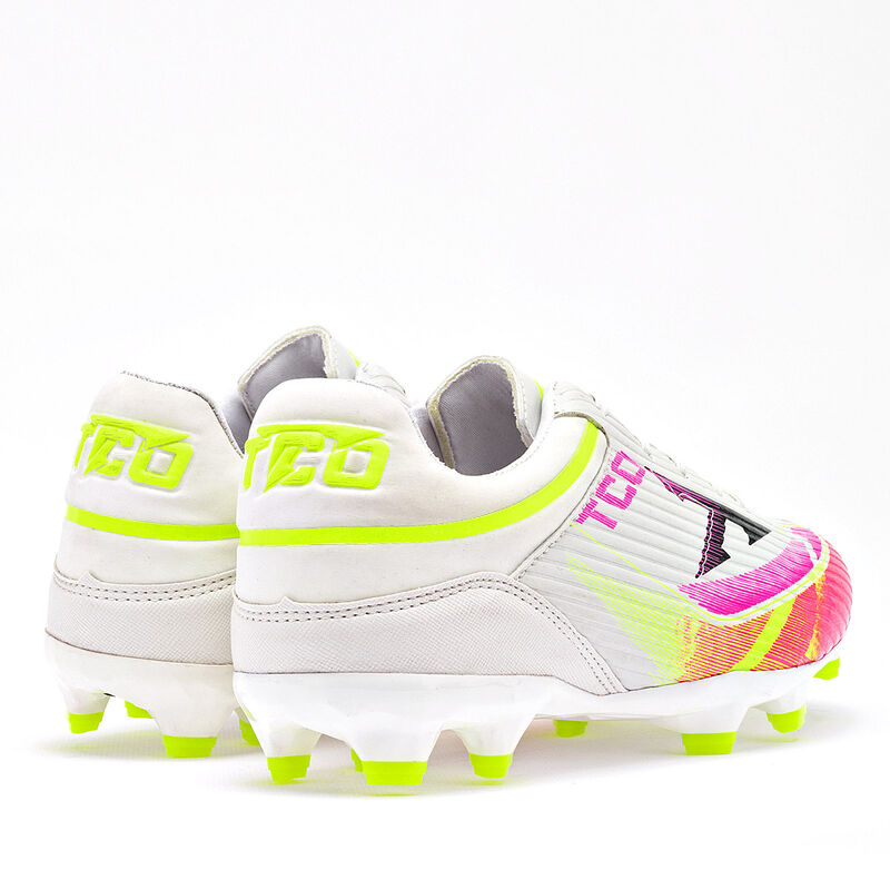 Trucco tenis de f&uacute;tbol para mujer blanco fucsia... image number null