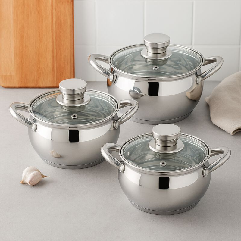 Juego De Bater&iacute;a De Cocina De Acero Inoxidable ... image number null