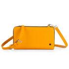 Billetera Cloe Cierre Doble Grande Color Amarillo V21 556
