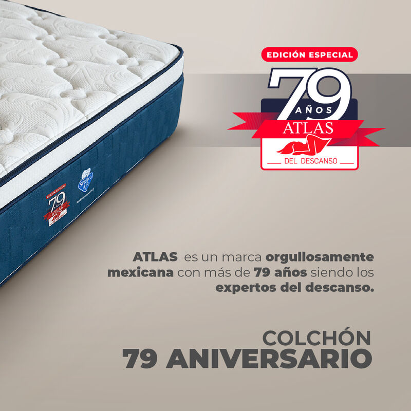 Colchón Queen Size 79 Aniversario Atlas del Des... image number null