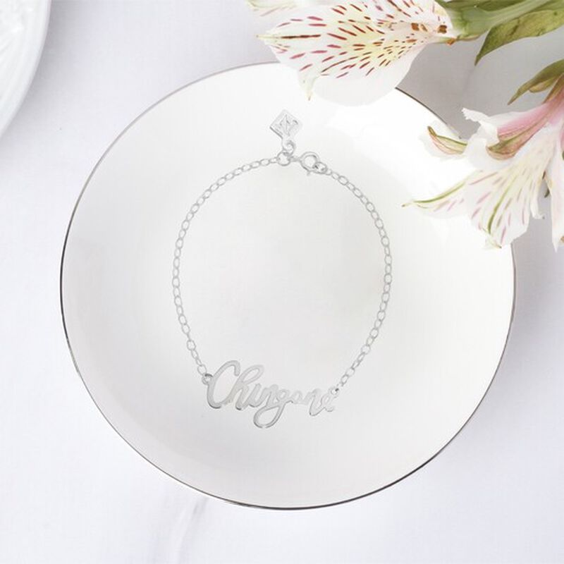 Pulsera Chingona de Plata image number null