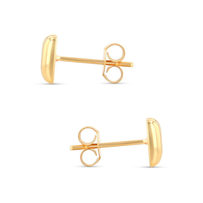 Aretes De Oro Amarillo De 10K (Letra M) image number null