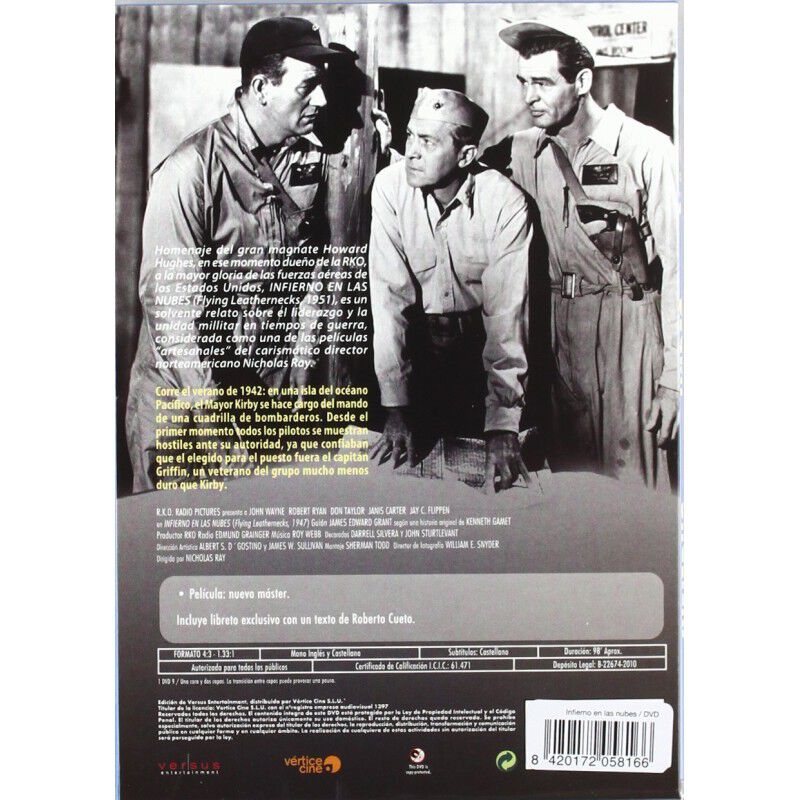 Infierno En Las Nubes (dvd) Filmoteca Rko image number null