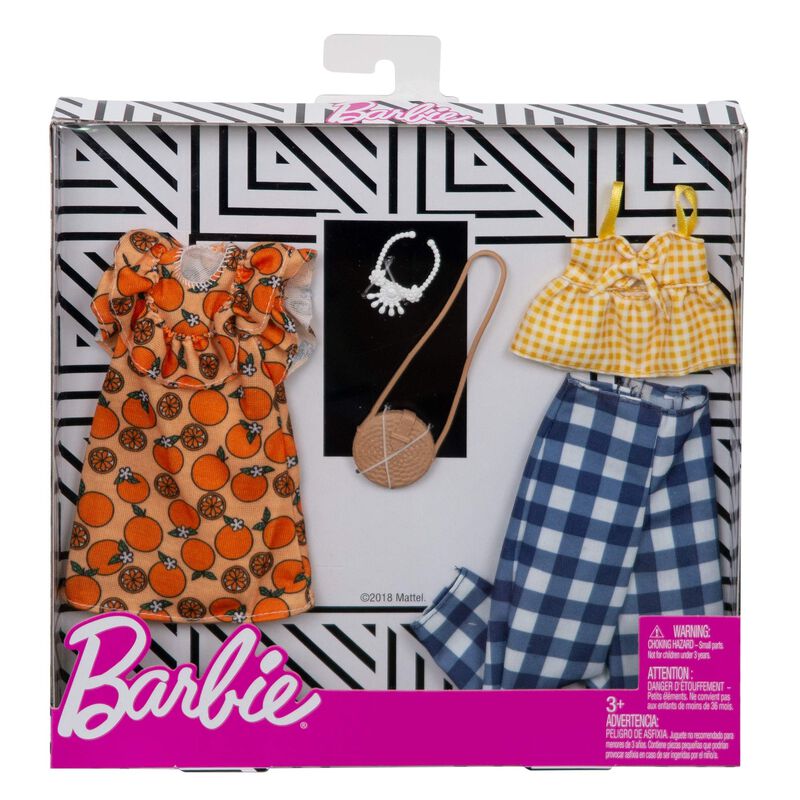 Paquete Moderno De Ropa De Barbie Con 2 Atuendo... image number null