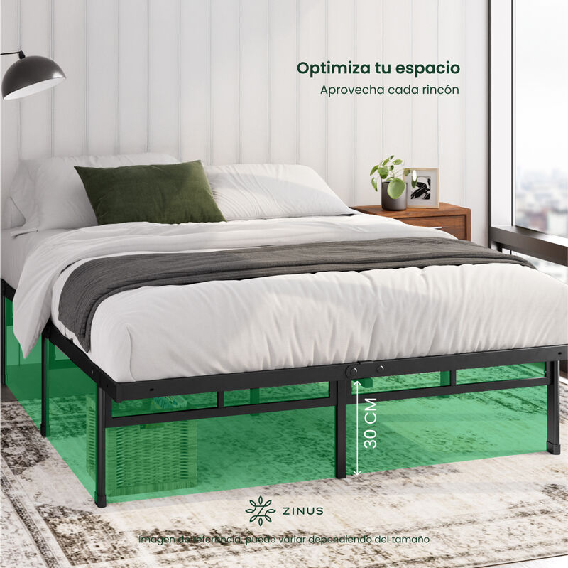 Zinus | Base De Cama Matrimonial Zinus Justin D... image number null