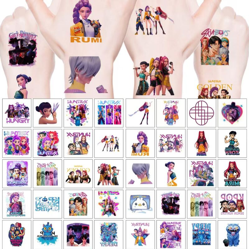 Tatuajes Temporales Agoodto 40 Piezas K‑pop Dib... image number null