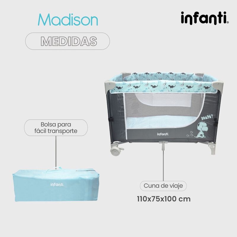 Cuna De Viaje Madison Convertible A Colecho image number null
