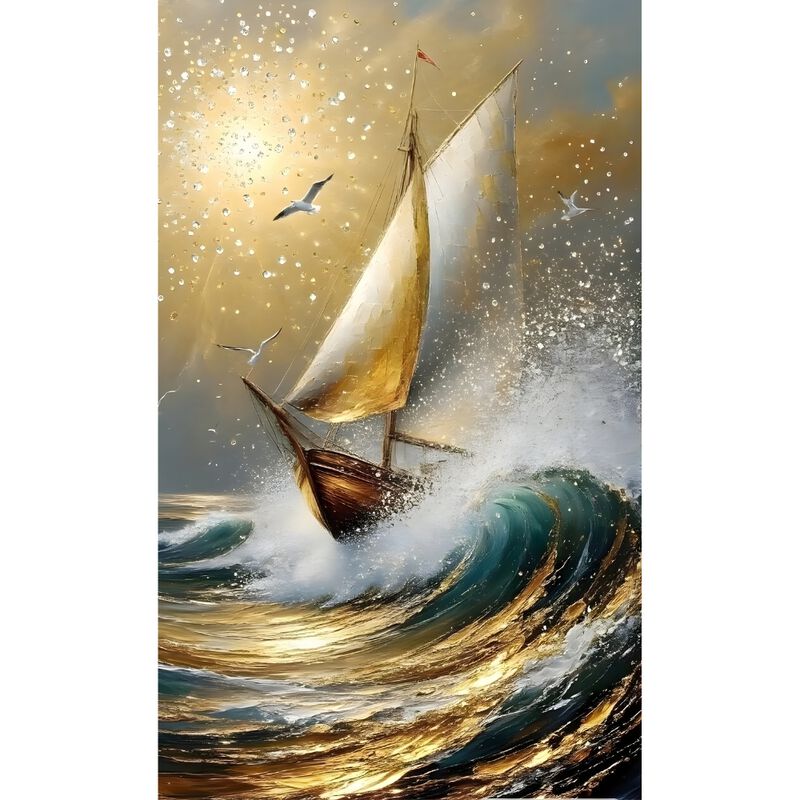 Cuadro Decorativo Paisaje 70x100cm Velero image number null