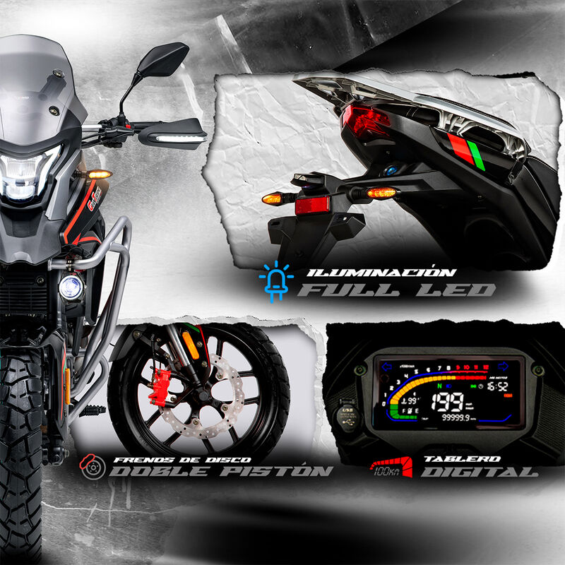 Motocicleta Gran Turismo Negro 300cc Performanc... image number null